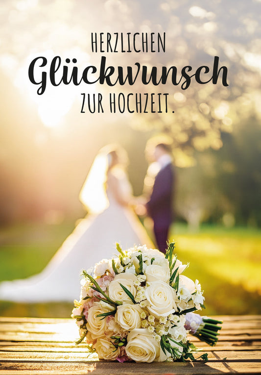 Glückwunsch zur Hochzeit - Hochzeitsstrauss
