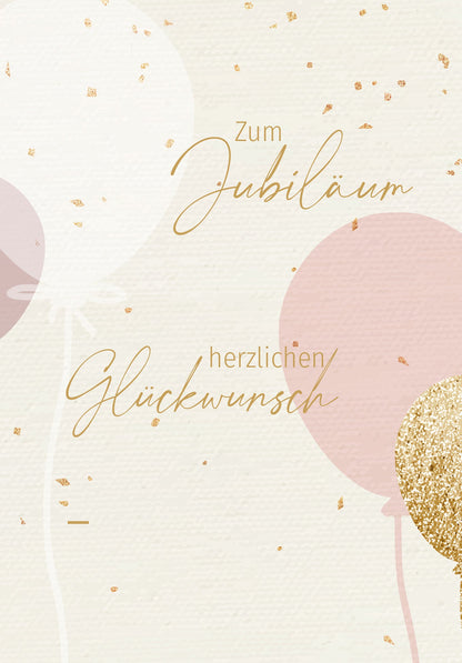 Jubiläum - Ballons Rosa