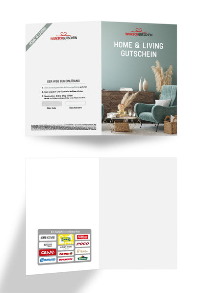 Home & Living Gutschein - Einlösbar für Möbel, Dekoration und mehr