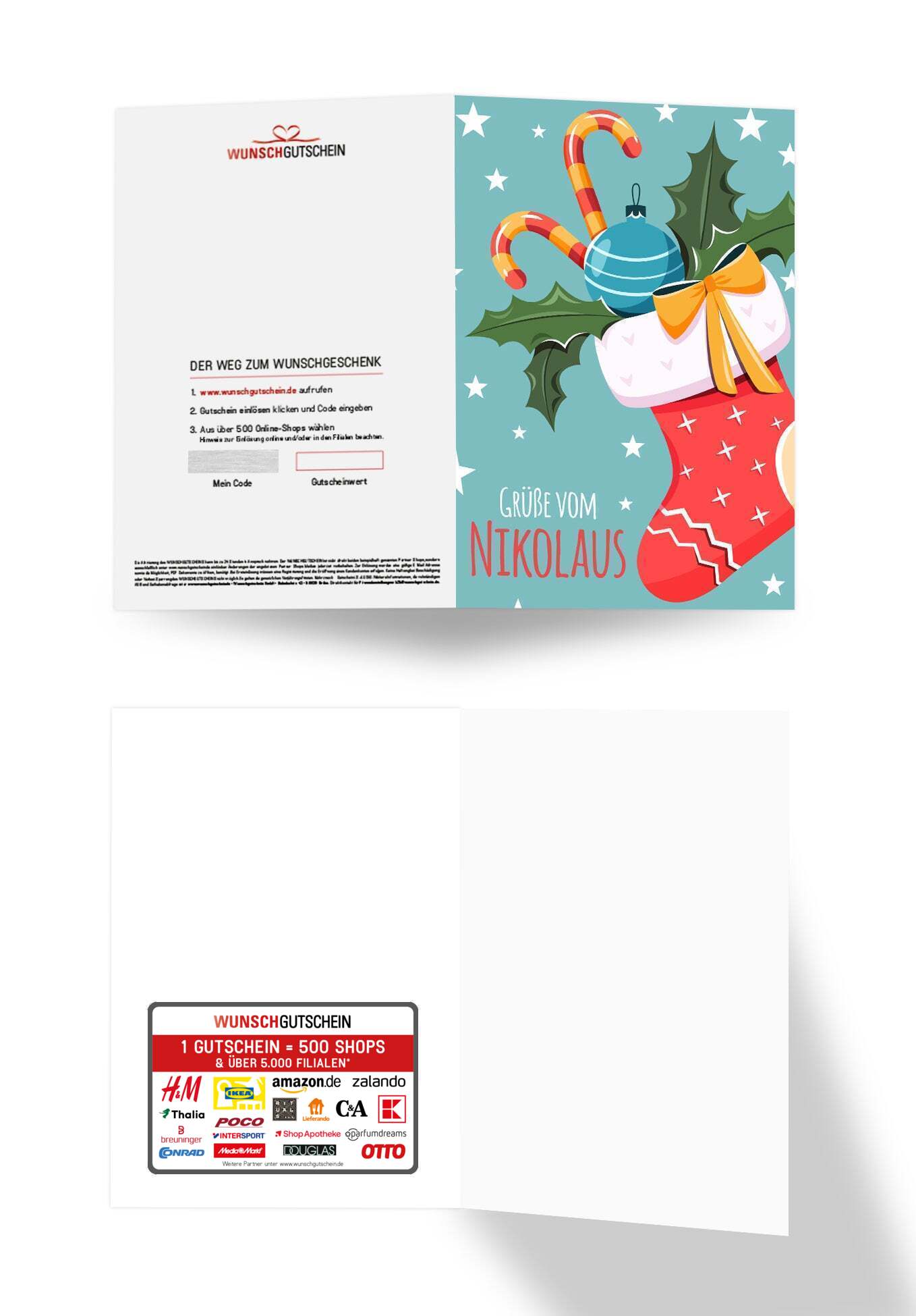 Grüße vom Nikolaus - Strumpf
