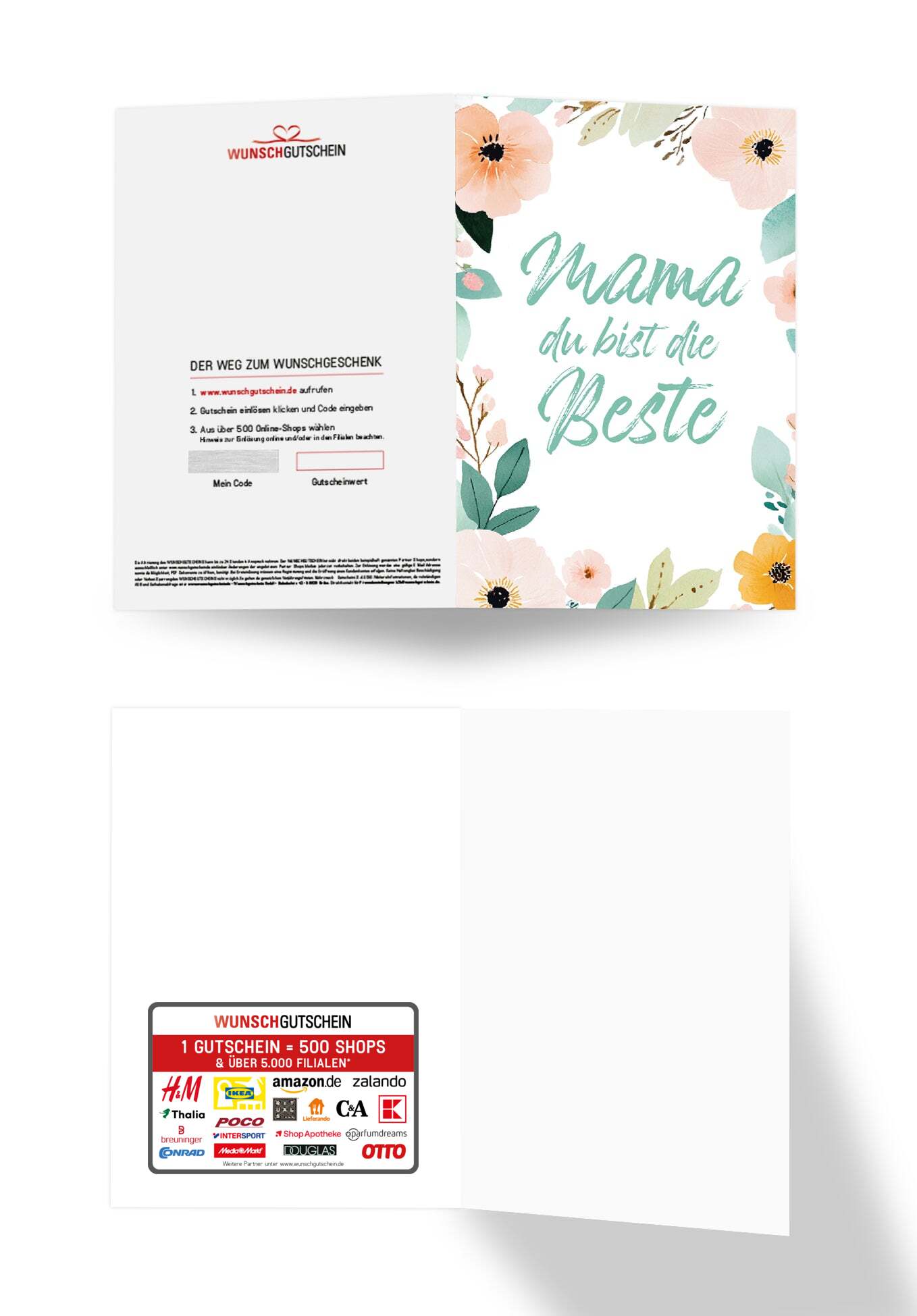 Mama du bist die Beste - Blumenrahmen