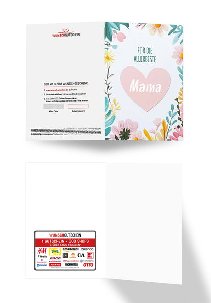 Für die allerbeste Mama - Herz