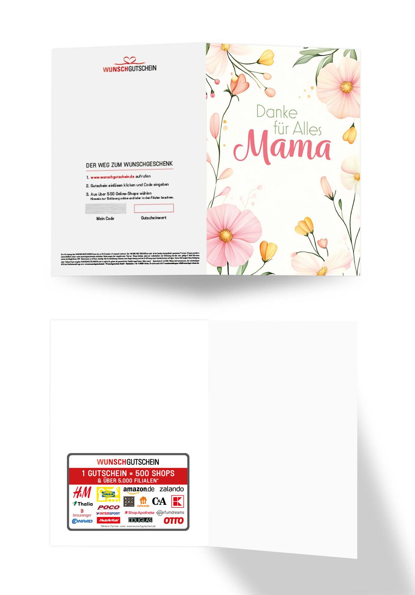 Danke für Alles Mama - Blumenrahmen