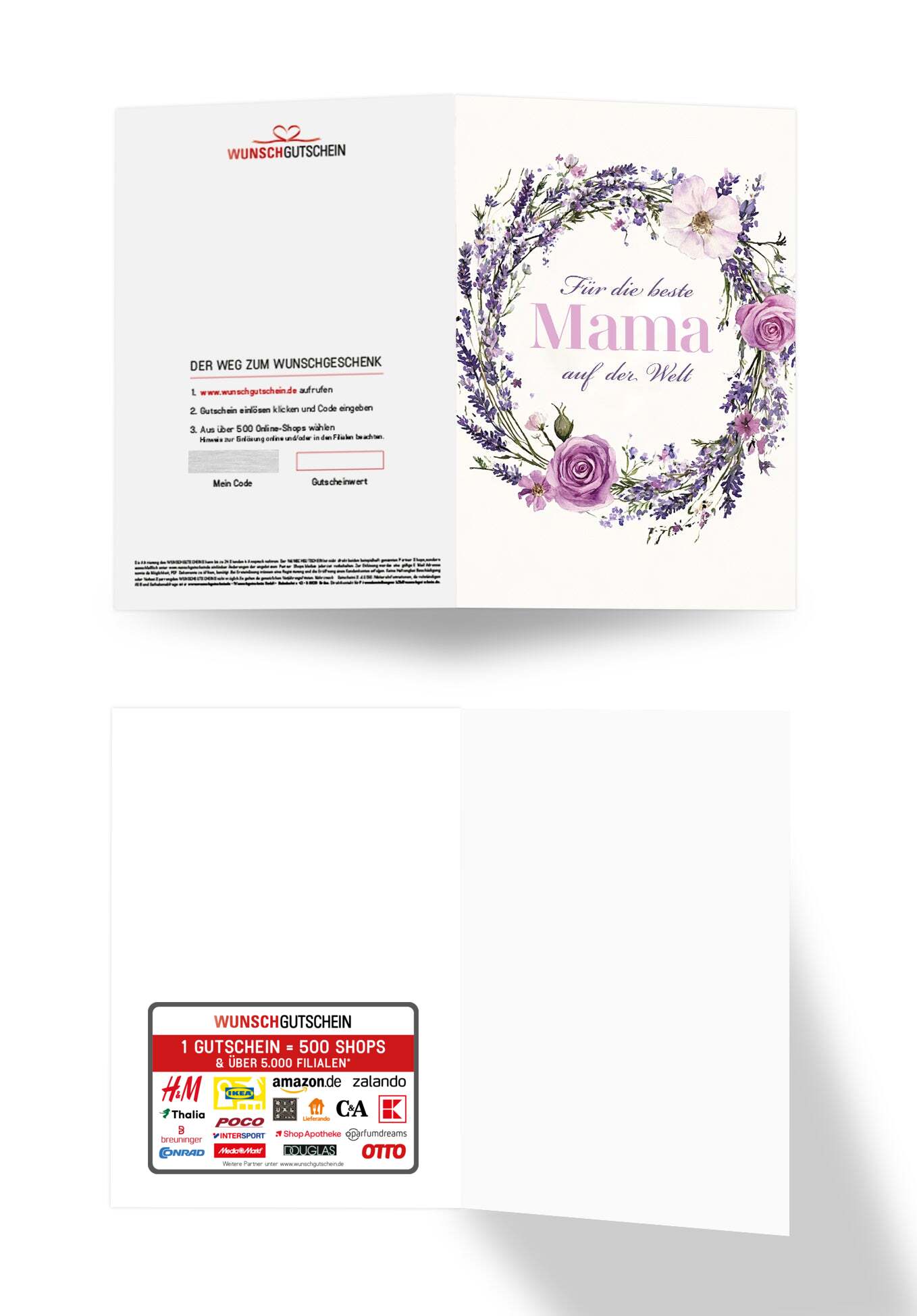 Für die beste Mama - Blumenkranz Lila