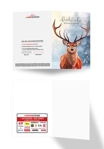 Fröhliche Weihnachten - Hirsch