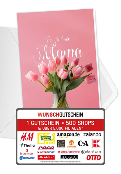 Für die beste Mama - Tulpenvase