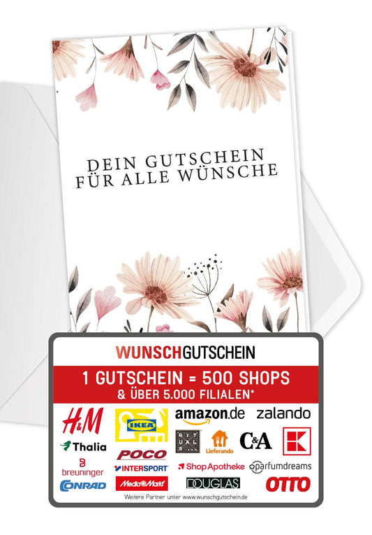 Für alle Wünsche - Blumen weiß