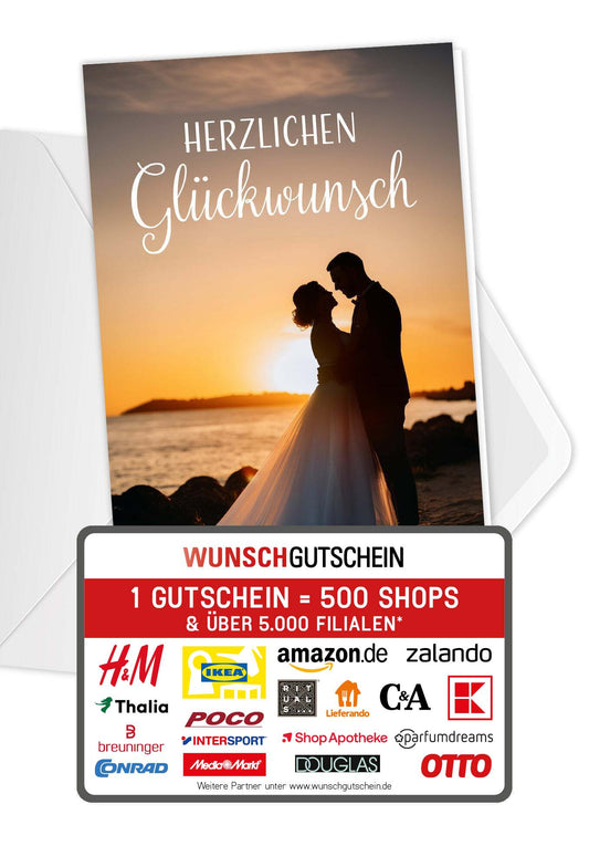 Herzlichen Glückwunsch - Sonnenuntergang