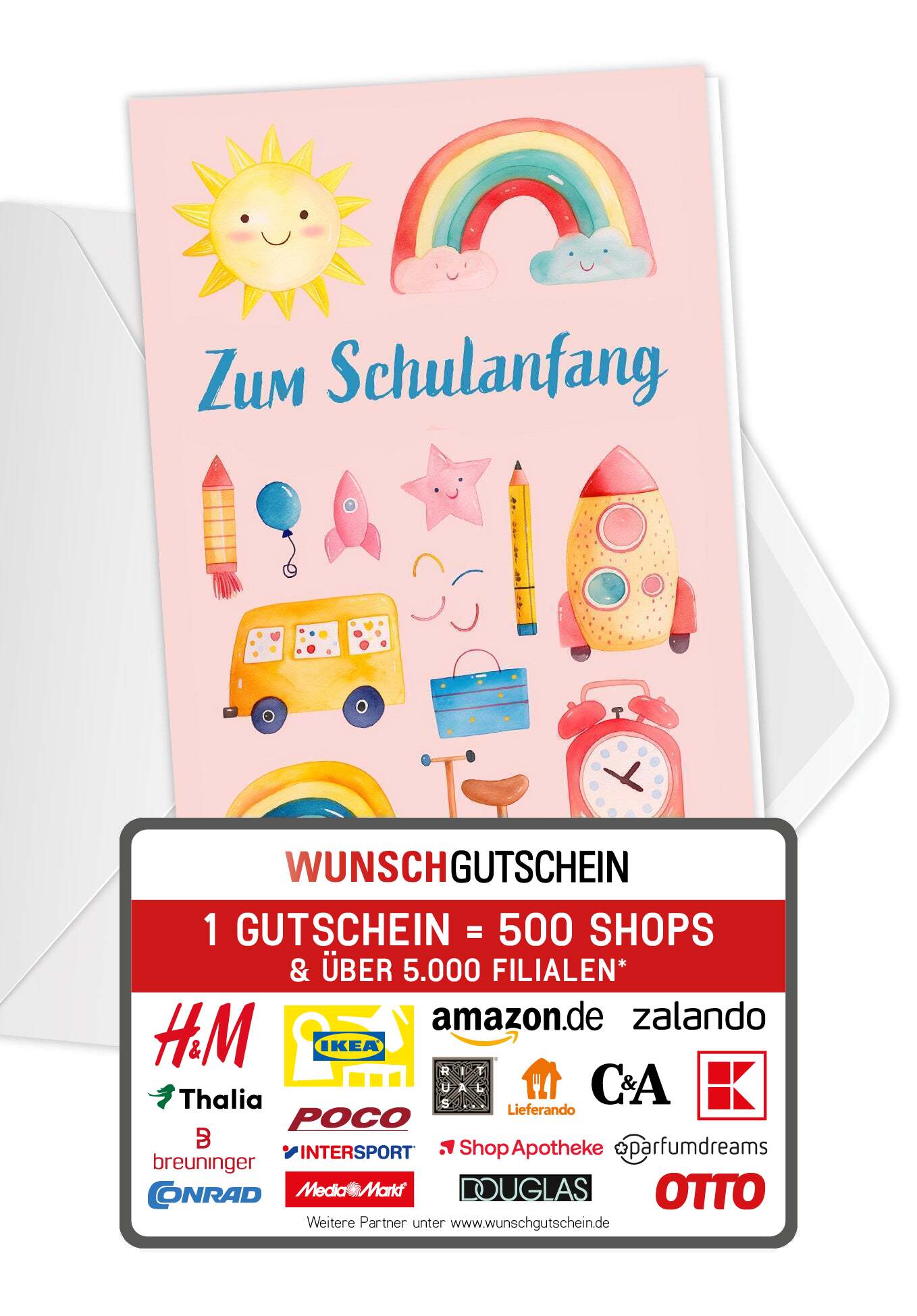 Zum Schulanfang - Wasserfarbe