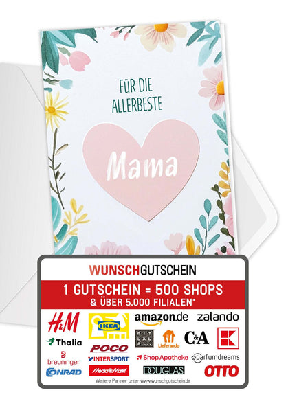 Für die allerbeste Mama - Herz