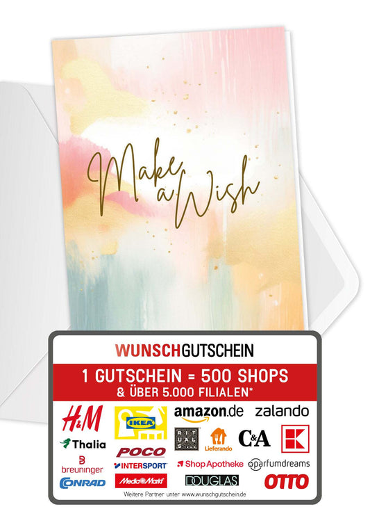 Make a wish - Aquarell Bunt