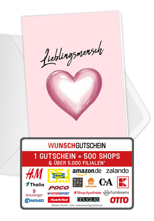 Lieblingsmensch - Rosa Herz