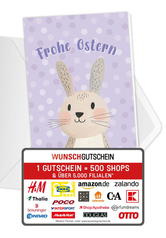 Frohe Ostern - Hase Pastellila