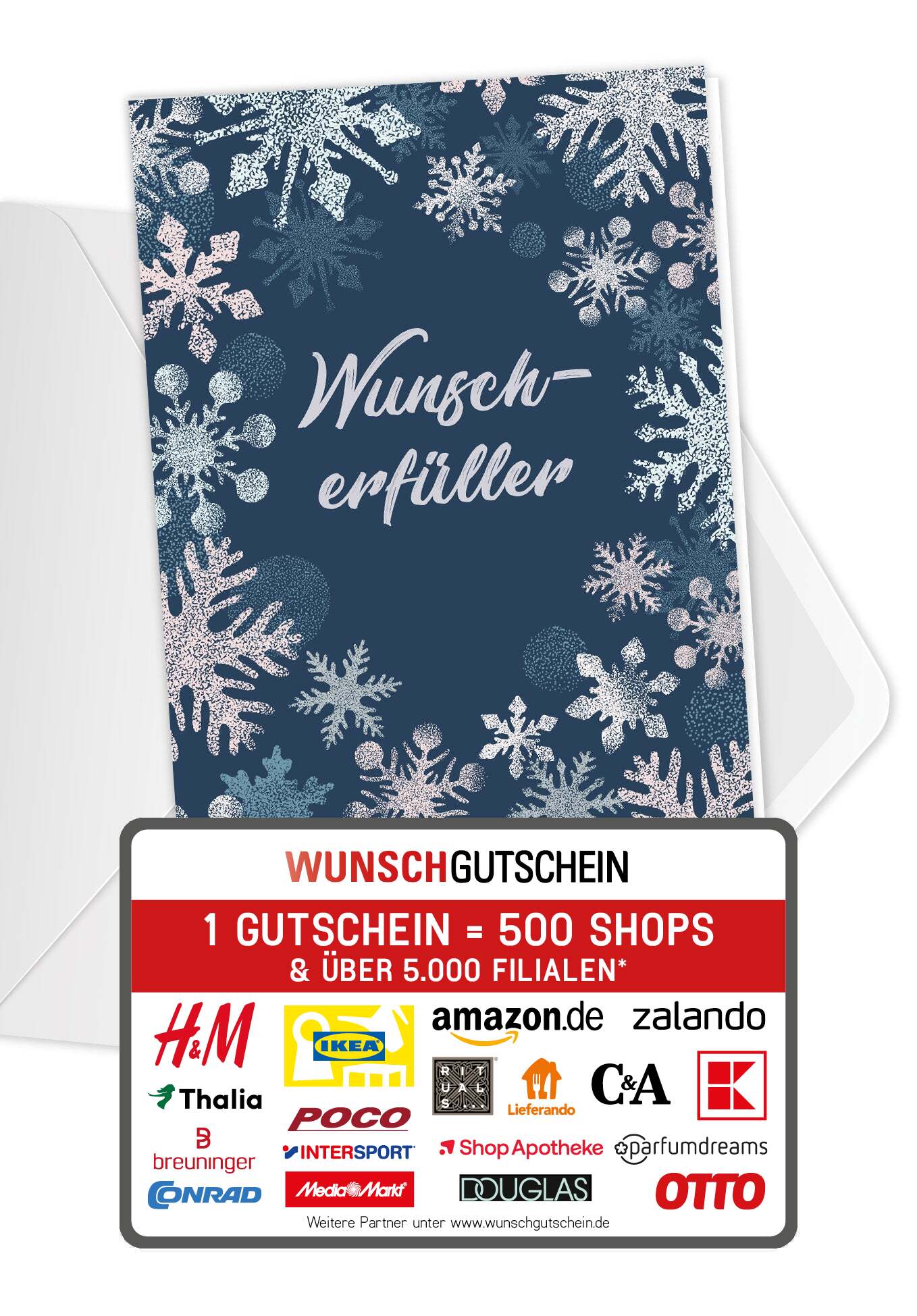 Wunscherfüller - Schneeflocken Blau
