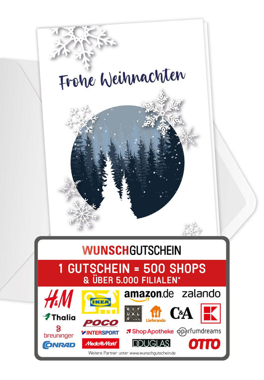 Frohe Weihnachten - Schneekugel