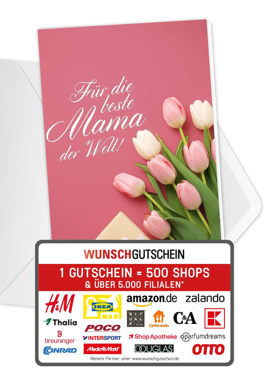 Für die beste Mama - Tulpen Geschenk