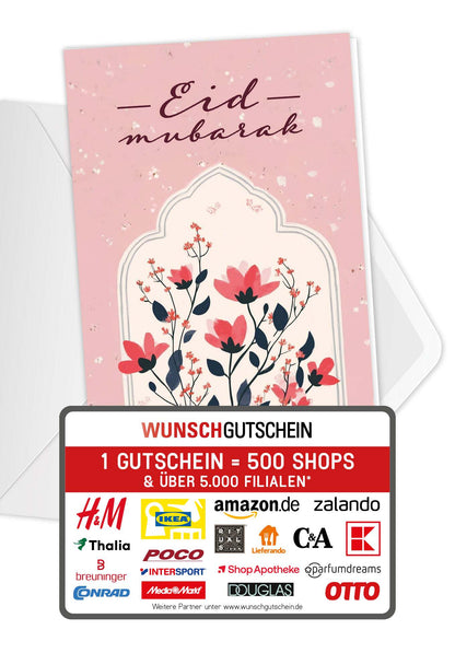 Eid Mubarak - Blumen Rosa