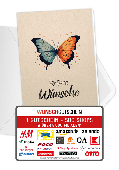 Für deine Wünsche - Schmetterling