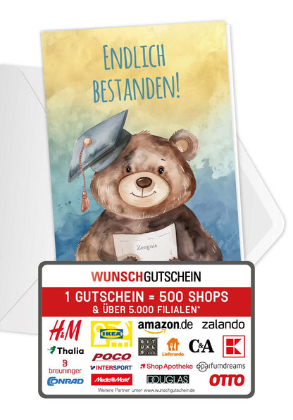 Endlich bestanden - Bär