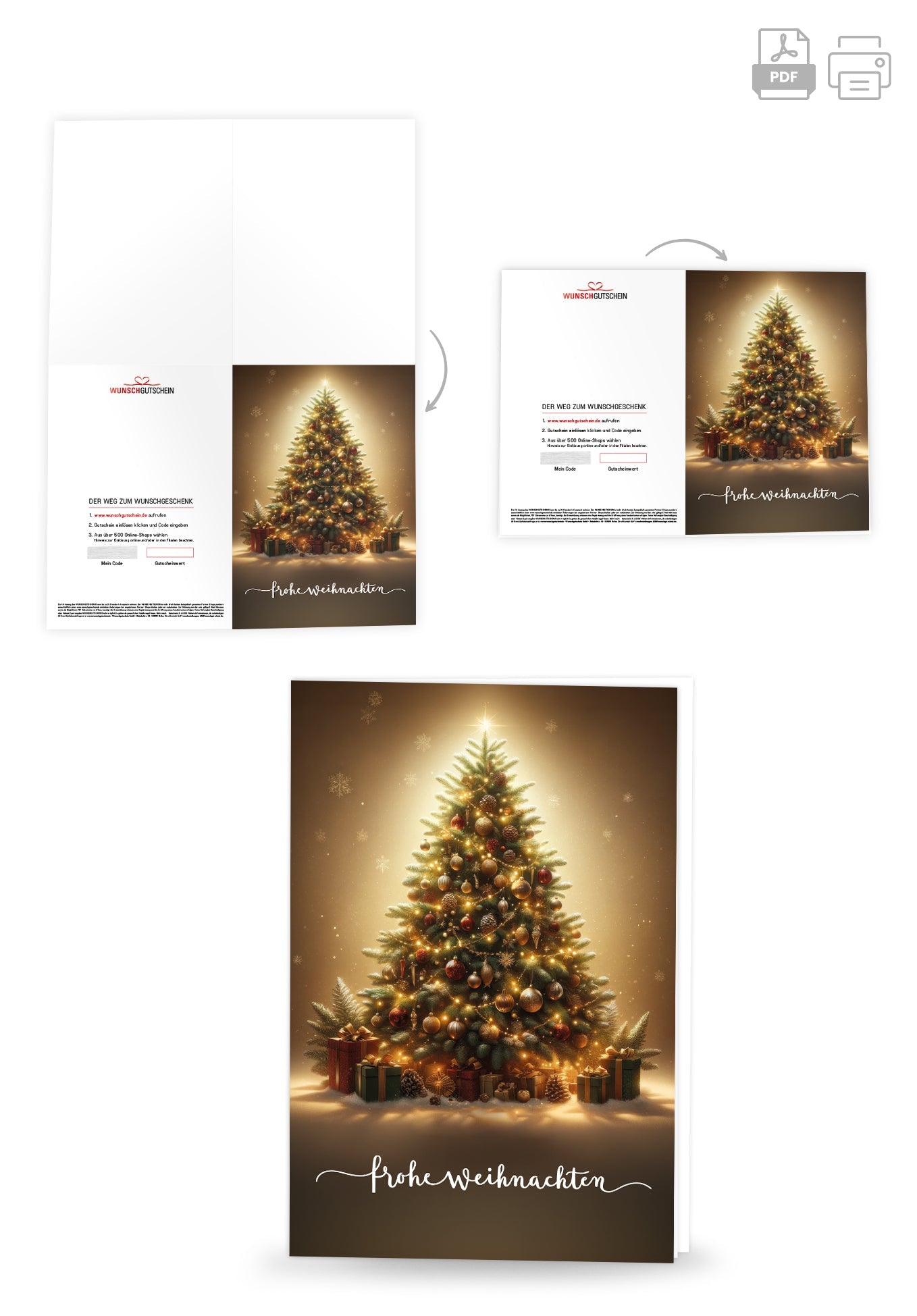 Frohe Weihnachten - Weihnachtsbaum