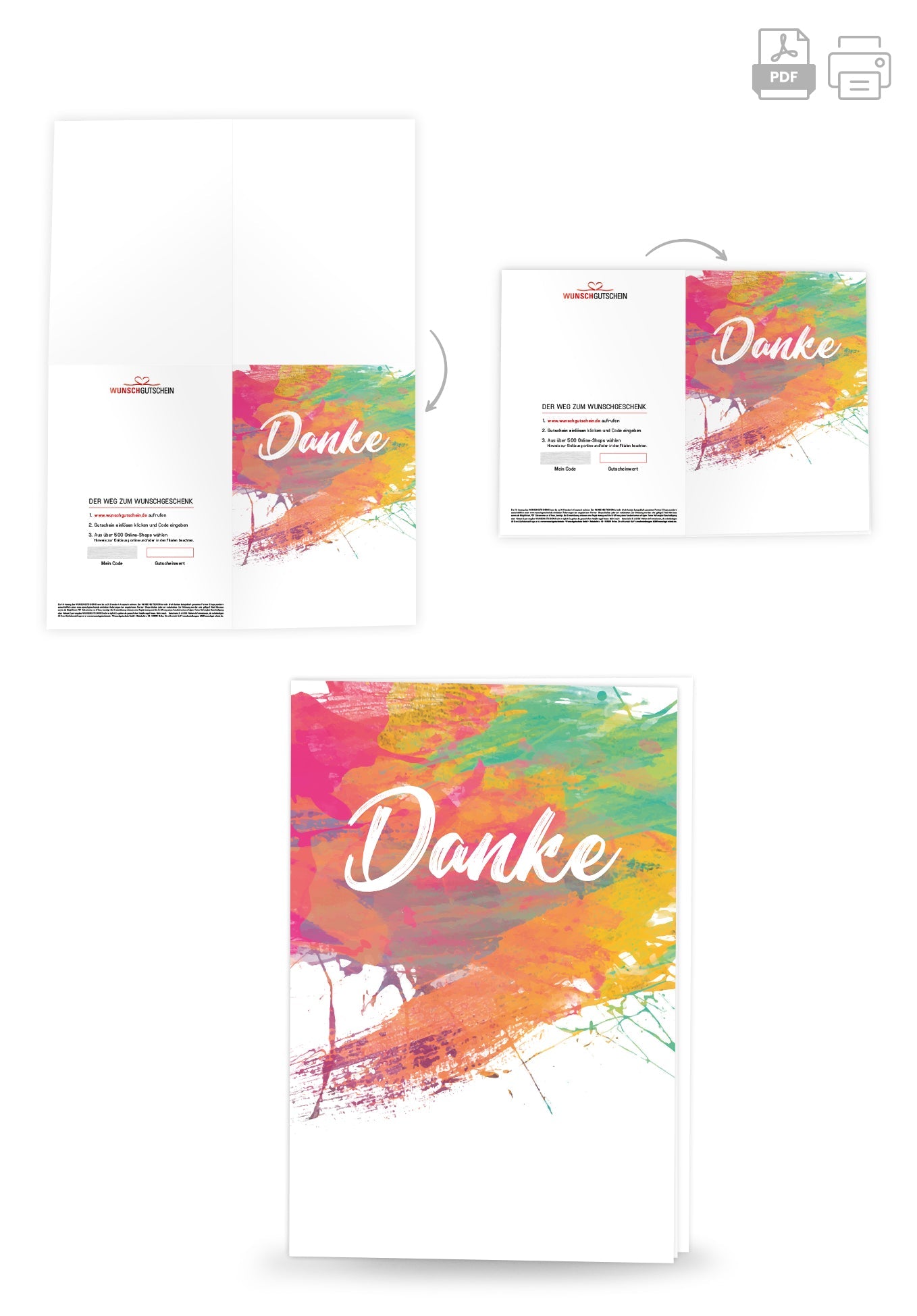 Danke - Bunt
