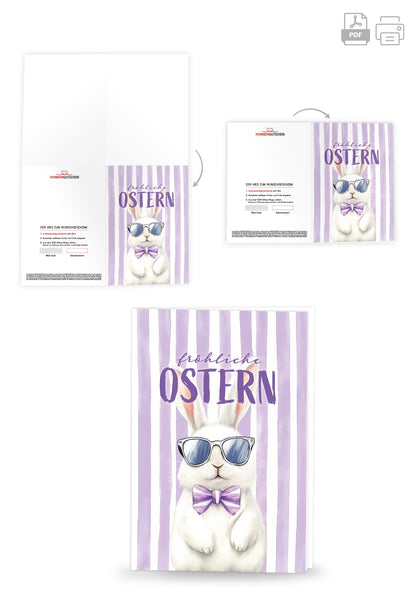 Fröhliche Ostern - Hase Sonnenbrille