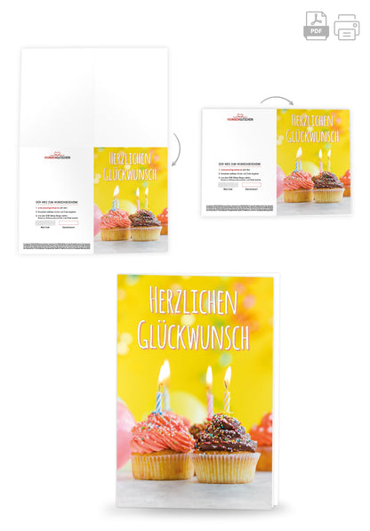 Herzlichen Glückwunsch - Muffins