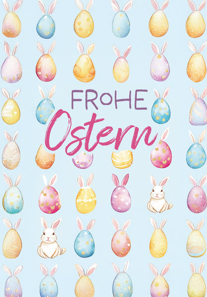 Frohe Ostern - Haseneier Muster
