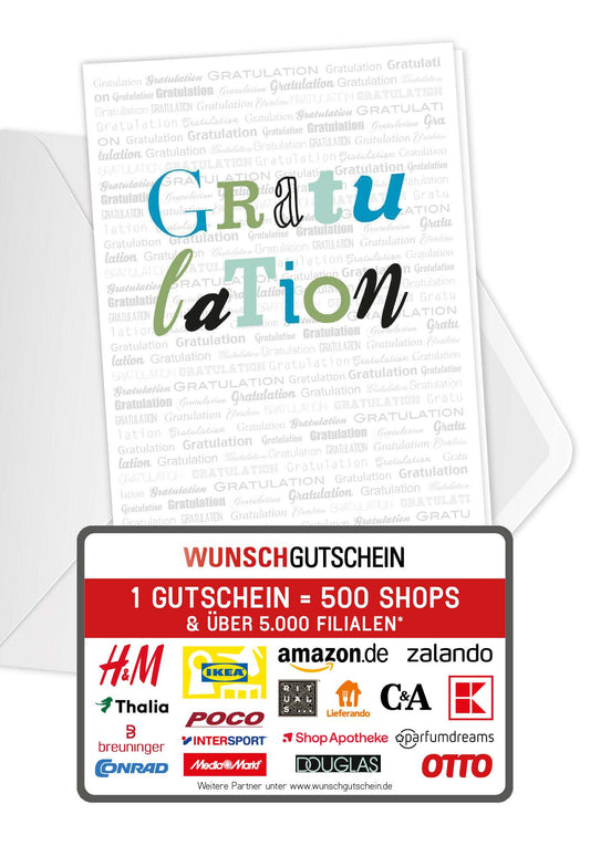 Gratulation - Grau