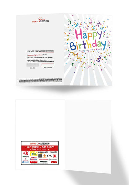 Happy Birthday - Konfetti